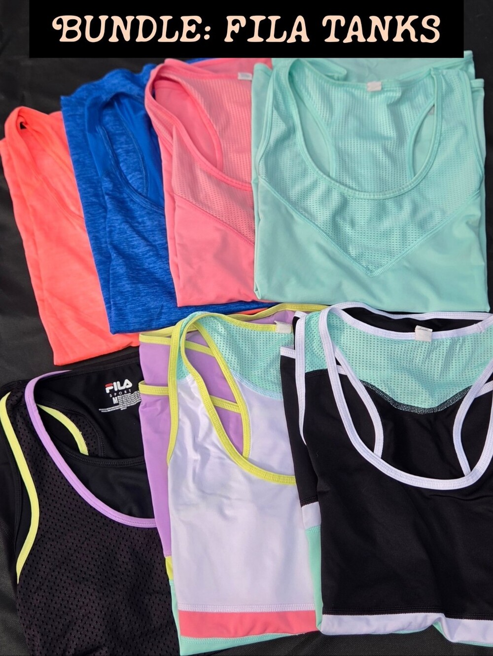 Bundle Of 7 Fila Workput Tank Tops
